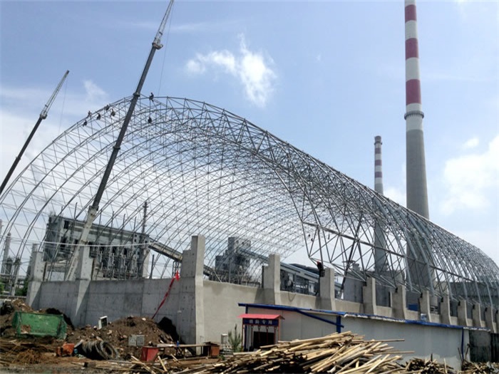 东城煤机油桶翘工程网架